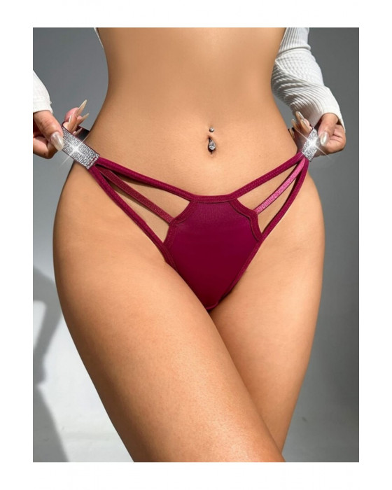 Lily Bianca Kırmızı Taşlı Tanga-1015